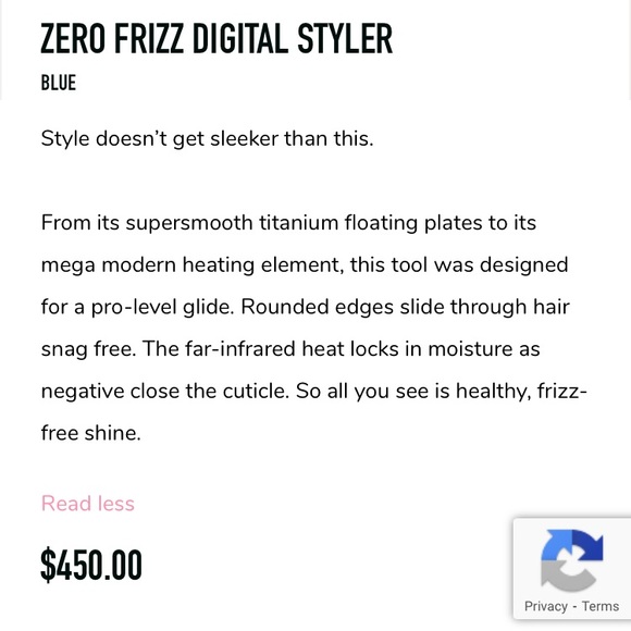 🎀PYT BLUE ZERO FRIZZ DIGITAL STYLER STRAIGHTENER - Picture 8 of 11